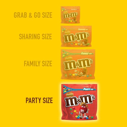  M&MS Peanut Butter Chocolate Candy Party Size