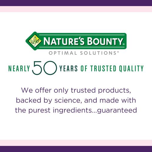  Natures Bounty Optimal Solutions Advanced Hair, Skin & Nails Gummies, Strawberry, 200 Count