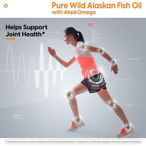  Doctors Best Pure Wild Alaskan Fish Oil with AlaskOmega, Heart, Brain, Mental Wellbeing, Eyes, Non-GMO, Gluten Free, 180 Marine Softgels