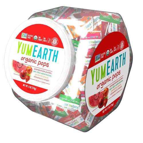  YumEarth Organic Lollipops, Assorted Flavors, 6 Ounce Container, 5 pack