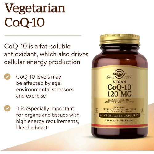  Solgar  Vegetarian CoQ-10 120mg, 60 Vegetable Capsules