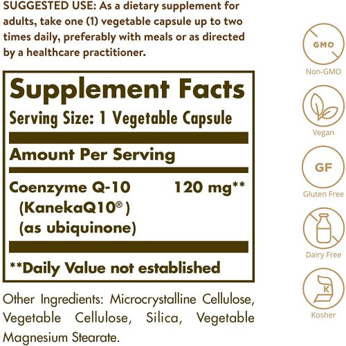  Solgar  Vegetarian CoQ-10 120mg, 60 Vegetable Capsules