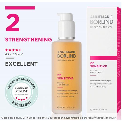  ANNEMARIE BOERLIND  ZZ SENSITIVE Strengthening Facial Gel  Pre and Probiotic Facial Toning to Strengthen & Nourish Sensitive Skin  Step 2 of 5 - 5 Oz