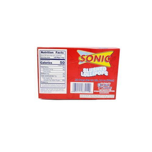  Quality Candy Company SONIC Slushed Lollipops, Assorted, 30 Pops