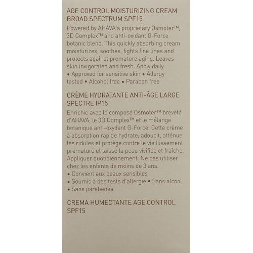 AHAVA Time to Energize Age Control Moisturizing Cream For Men, 1.7 fl. oz.