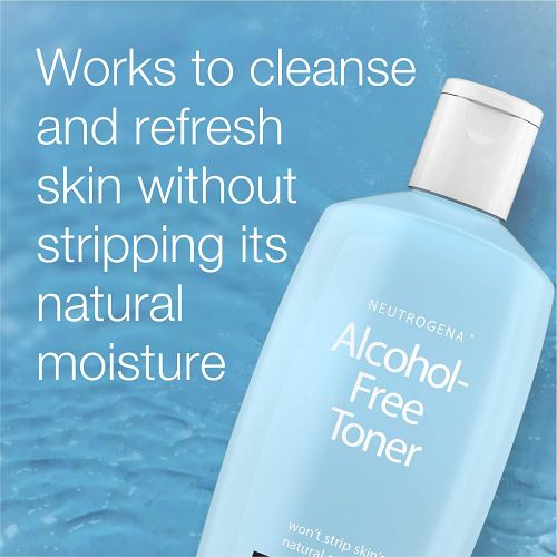  Neutrogena Oil- and Alcohol-Free Facial Toner, Hypoallergenic Skin-Purifying Face Toner to Cleanse, Recondition and Purify Skin, Non-Comedogenic, Quick-Absorbing, 8.5 fl. oz