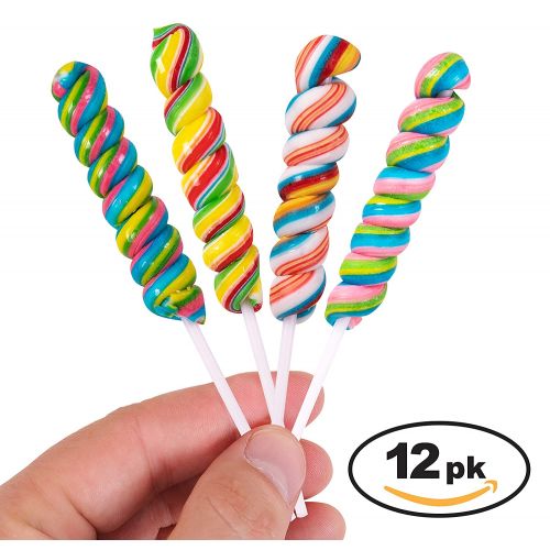  Narwhal Novelties Twist Lollipops, Candy Suckers (12-Pack)