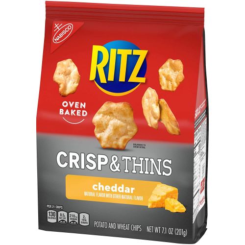  RITZ Crisp and Thins Cheddar Chips, 6 - 7.1 oz Bags