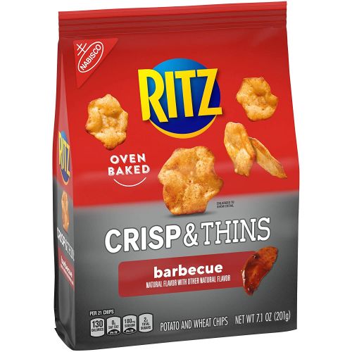  RITZ Crisp and Thins Barbecue Chips, 6 - 7.1 oz Bags