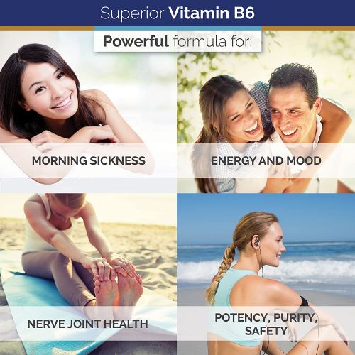  Superior Labs  Best Vitamin B6 Dietary Supplement  50 mg Dosage ,120 Vegetable Capsules Supports Immune System Health  Healthy Brain Function  Cardiovascular Health Support