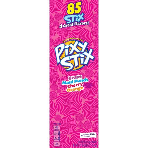  Pixy Stix Candy Filled Fun Straws 0.42 Ounce, Pack of 85