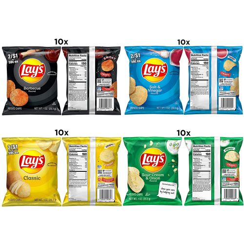  Lays Potato Chip Variety Pack, 40 Count