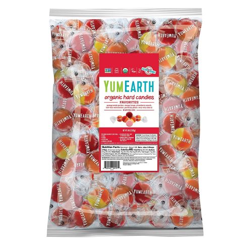  YumEarth Organic Fruit Drops Hard Candy, Assorted Flavors, 5 Pound - Allergy Friendly, Non GMO, Gluten Free, Vegan (Packaging May Vary)