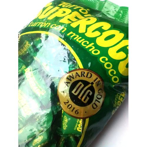  Turron Supercoco - 100 units - All Natural Coconut Candy by Supercoco