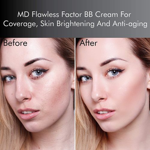  MD Flawless Factor BB Cream for coverage, Skin Brightening & Anti-aging | Anti Wrinkle Cream Moisturiser with Sun Protection | Rated SPF 35 | Suitable For All Skin Types - 1.76 Fl