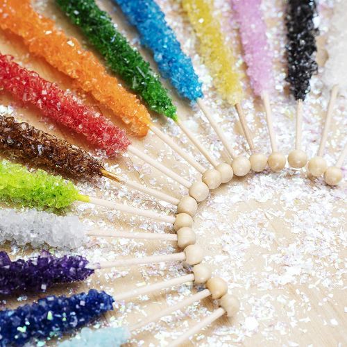  Extra Large Rock Candy Sticks - Candy Buffet - 36 Espeez Assorted Sticks - For Birthdays, Weddings, Receptions, Bridal and Baby Showers