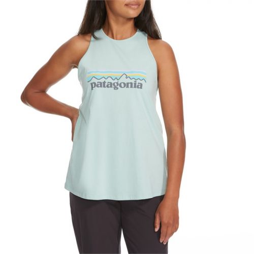 파타고니아 Patagonia Pastel P-6 Logo Organic High-Neck Tank Top - Womens