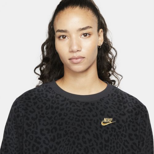  Nike Sportswear Leopard Graphic Fleece Crew