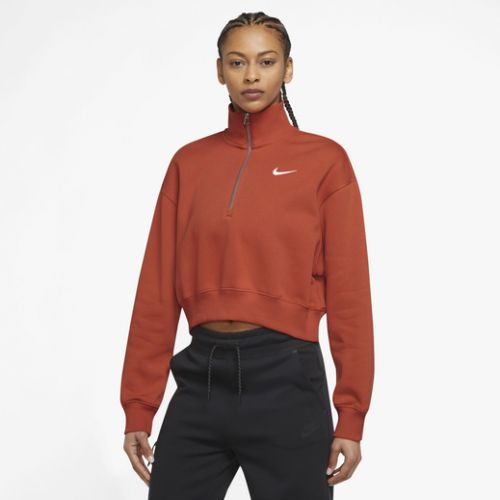 나이키 Nike Style Fleece Crop Quarter Zip
