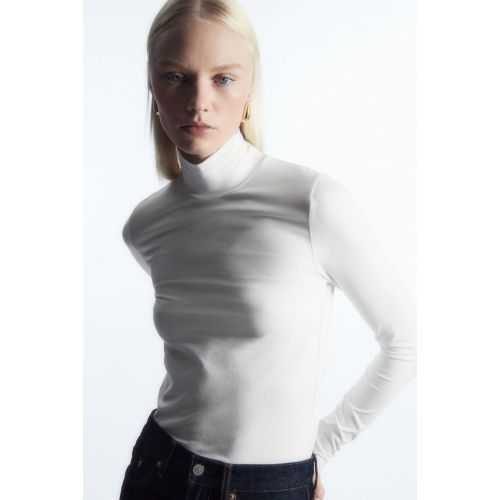 COS LONG-SLEEVED JERSEY ROLL-NECK TOP