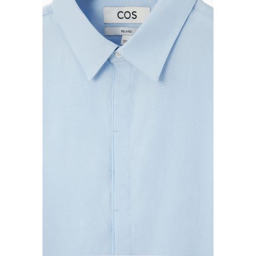 COS CONCEALED-PLACKET SHIRT - RELAXED