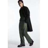 STRAIGHT-LEG RELAXED WOOL PANTS