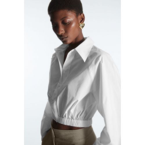 COS CROPPED ELASTICATED SHIRT