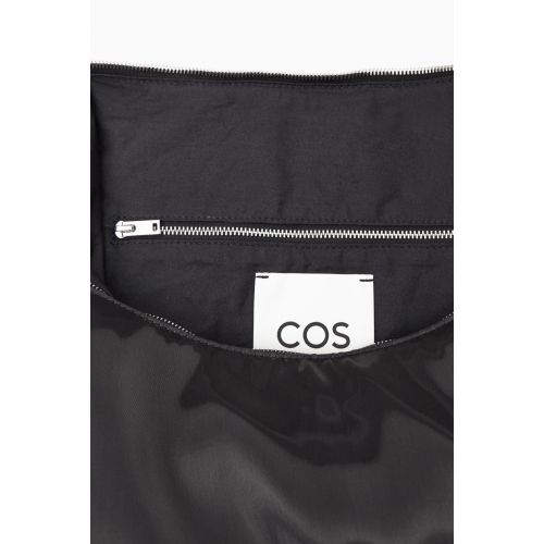 COS HIGH-SHINE SHOULDER BAG