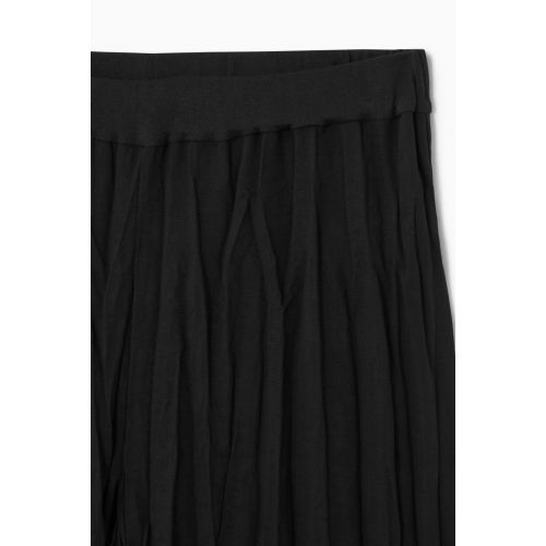 COS CRINKLED JERSEY WIDE-LEG PANTS
