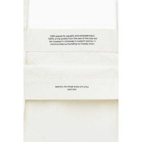 COS COS EQUALITY CANVAS TOTE BAG