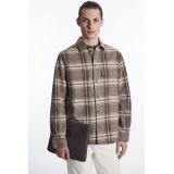 CHECKED WOOL-FLANNEL OVERSHIRT