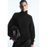 CHUNKY PURE CASHMERE TURTLENECK SWEATER