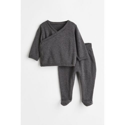에이치앤엠 H&M 2-piece Knit Cotton Set