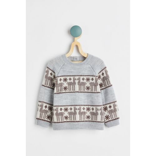 에이치앤엠 H&M Jacquard-knit Wool Sweater