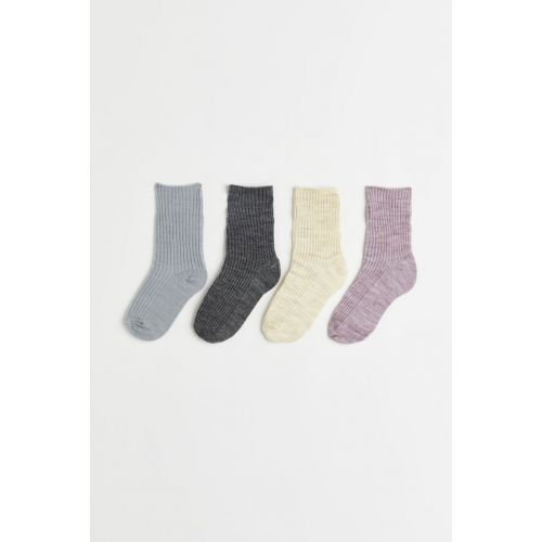에이치앤엠 H&M 4-pack Wool-blend Socks