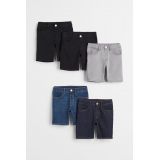 H&M 5-pack Skinny Fit Stretch Denim Shorts