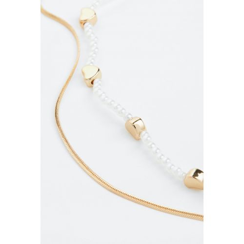 에이치앤엠 H&M Double-strand Necklace with Beads