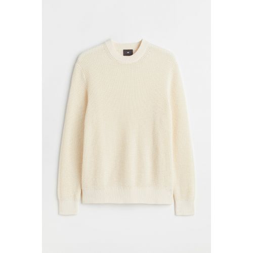 에이치앤엠 H&M Regular Fit Waffle-knit Sweater
