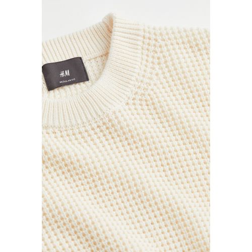 에이치앤엠 H&M Regular Fit Waffle-knit Sweater