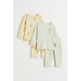 H&M 2-pack Ribbed Cotton Pajamas