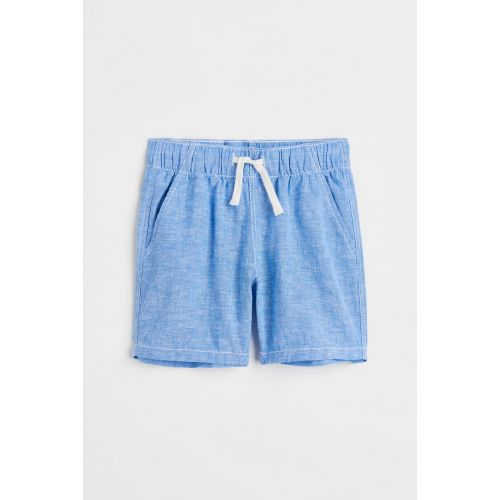 에이치앤엠 H&M Linen-blend Pull-on Shorts