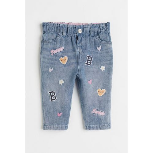 에이치앤엠 H&M Embroidered Jeans