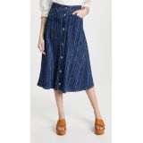 Marni A-Line Midi Skirt