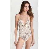 Tory Burch Printed Ring One Piece Swimsuit