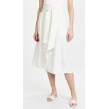 Vince Belted Button Front Skirt