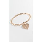 Zoe Chicco Heart Charm Love Chain Bracelet