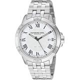 Raymond Weil Mens Tango Stainless Steel Quartz Watch with Stainless-Steel Strap, Silver, 19.75 (Model: 8160-ST-00300)