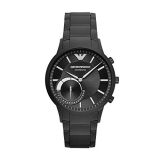 Emporio Armani Mens Stainless Steel Hybrid Smartwatch with Activity Tracking and Smartphone Notifications