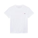Lacoste Kids Short Sleeve Crew Neck Large Wording Colorful Graphic Tee Shirt (Little Kid/Toddler/Big Kid)