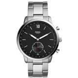 Fossil Mens Neutra Stainless Steel Hybrid Smartwatch with Activity Tracking and Smartphone Notifications
